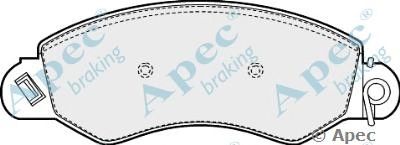 APEC BRAKING pad1479 -  Комплект тормозных колодок, дисковый тормоз
